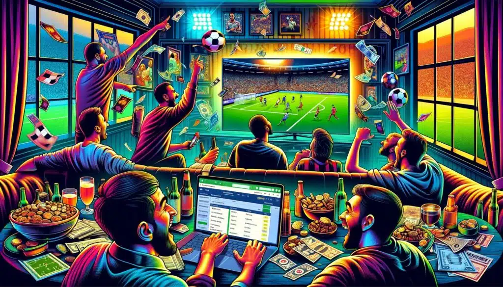 Kako se kladiti na golove_Muškarci gledaju nogomet